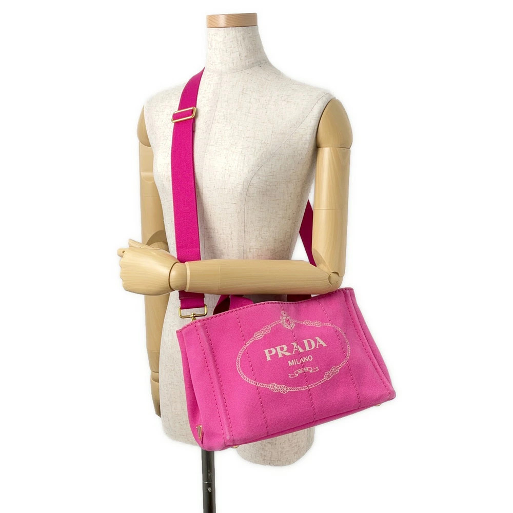 Prada Canapa Canvas 2way Handbag - Picture 4 of 12